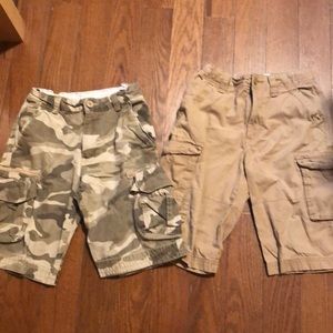Two pairs of boys shorts. Size 8